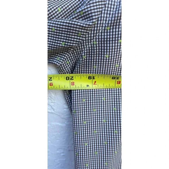 ETRO Milano Mens Long Sleeve Button Down Embroidered Slim Fit Plaid Shirts Sz 39 - Picture 6 of 8